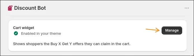 Discount Bot dashboard setup guide and embed status